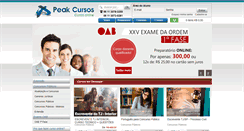 Desktop Screenshot of peakcursos.com.br