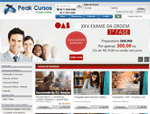 Tablet Screenshot of peakcursos.com.br